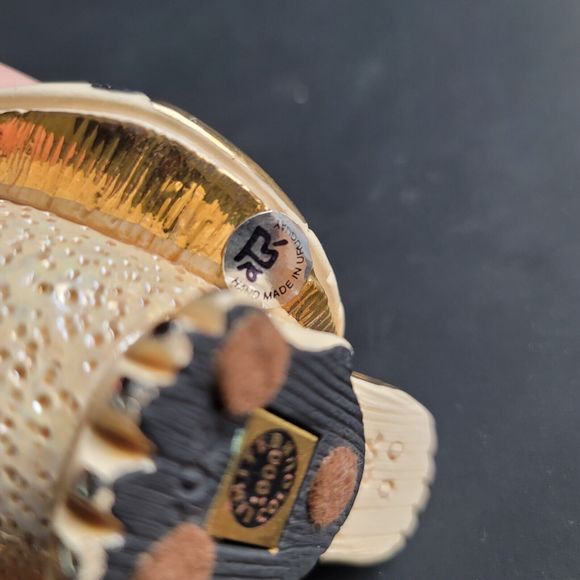 Rinconada Snowy Owl Gold Silver  Accents Figurine De Rosa  Uruguay Limited Ed. - Picture 10 of 15